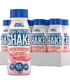 RTD HIGH PROTEIN SHAKE 500ML STRAWBERRIES & CREAM x 8